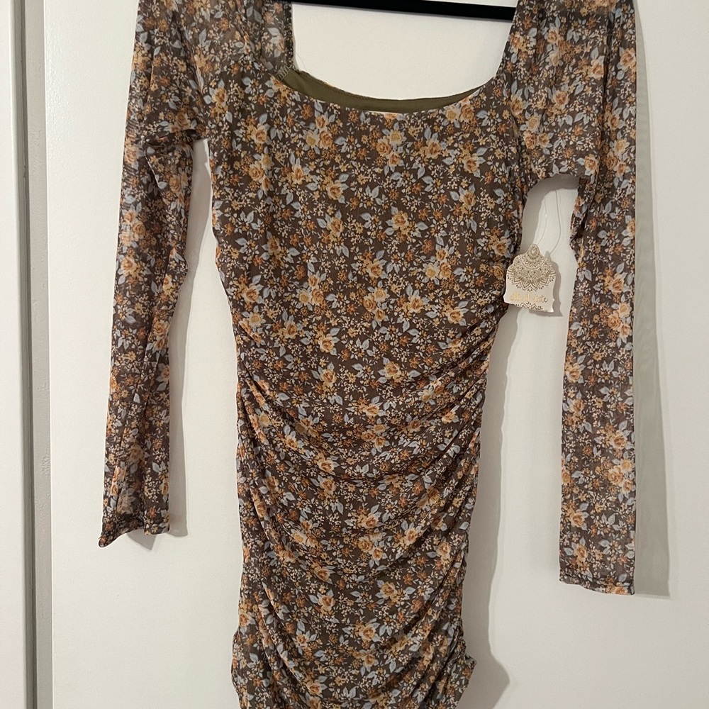 Floral Long Sleeve Dress